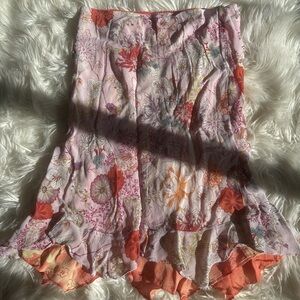 Reversible Fairycore skirt pink and orange